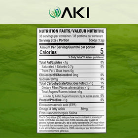 Emballage de la poudre de phytoplancton marin AKI ORGANIC