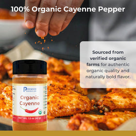 Emballage de la poudre de piment de cayenne bio Premier Research Labs