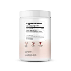 Emballage de la poudre de probiotiques Bella All Natural, vue arrière