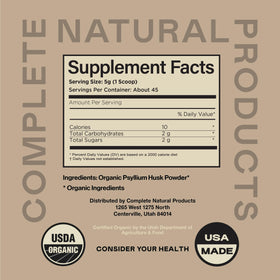 Emballage de la poudre de psyllium bio 200g