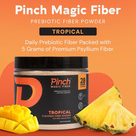 Emballage de la poudre de psyllium Pinch avec étiquette