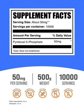 Emballage de la poudre de Pyridoxal 5 Phosphate 500g