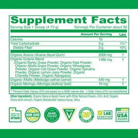 Emballage de la Poudre de Super-aliments Bio ZHOU avec description