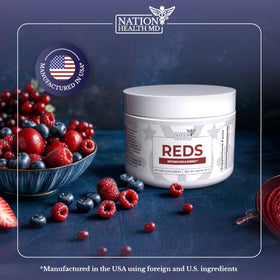Emballage de la poudre de superaliments rouges NATION HEALTH MD