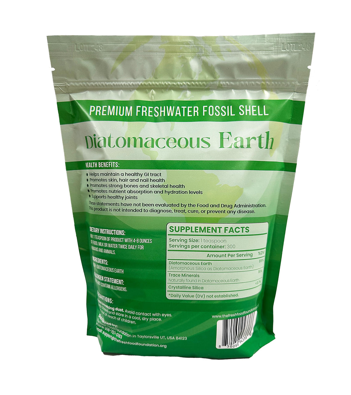 Emballage de la poudre de terre de diatomée alimentaire 470g