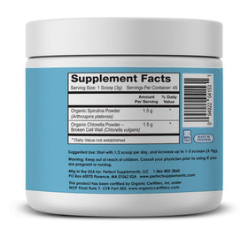Emballage de la Poudre de Verdure Aquatique Perfect Supplements 135g