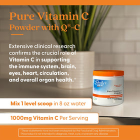 Emballage de la poudre de vitamine C pure Doctor's BEST