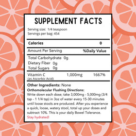 Emballage de la poudre de vitamine C Revitalize Wellness