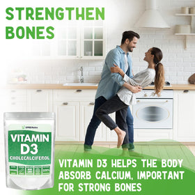 Emballage de la Poudre de Vitamine D3 5000 IU XPRS Nutra