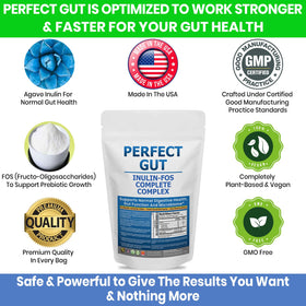 Emballage de la poudre Inuline FOS Perfect Gut, 898g