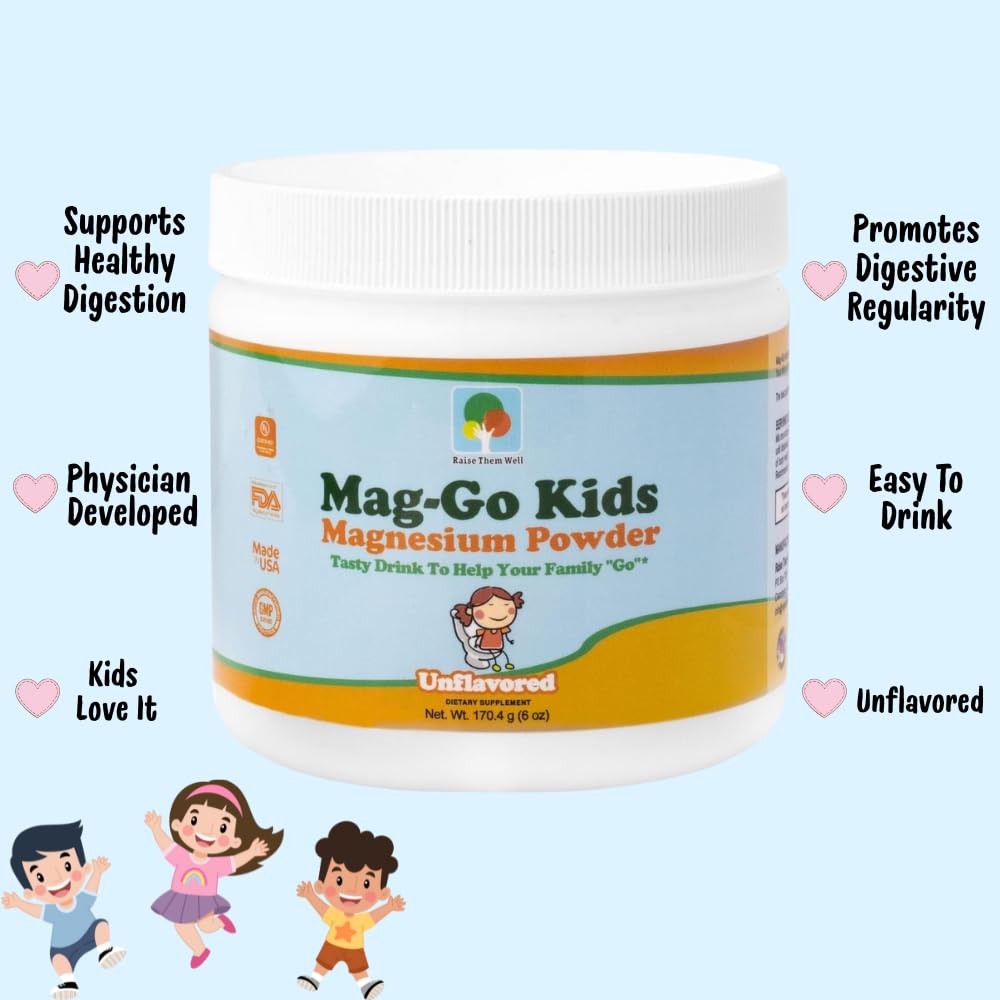 Emballage de la poudre Mag Go Kids avec étiquette