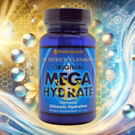 Emballage de la poudre Mega Hydrate de Phi Sciences, côté.