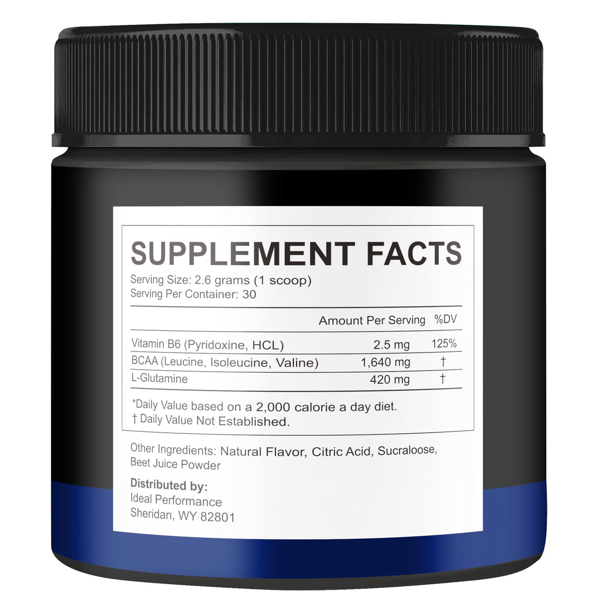 Emballage de la poudre Nitric support Ultra, vue latérale