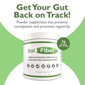 Emballage de la poudre prébiotique Solace Nutrition