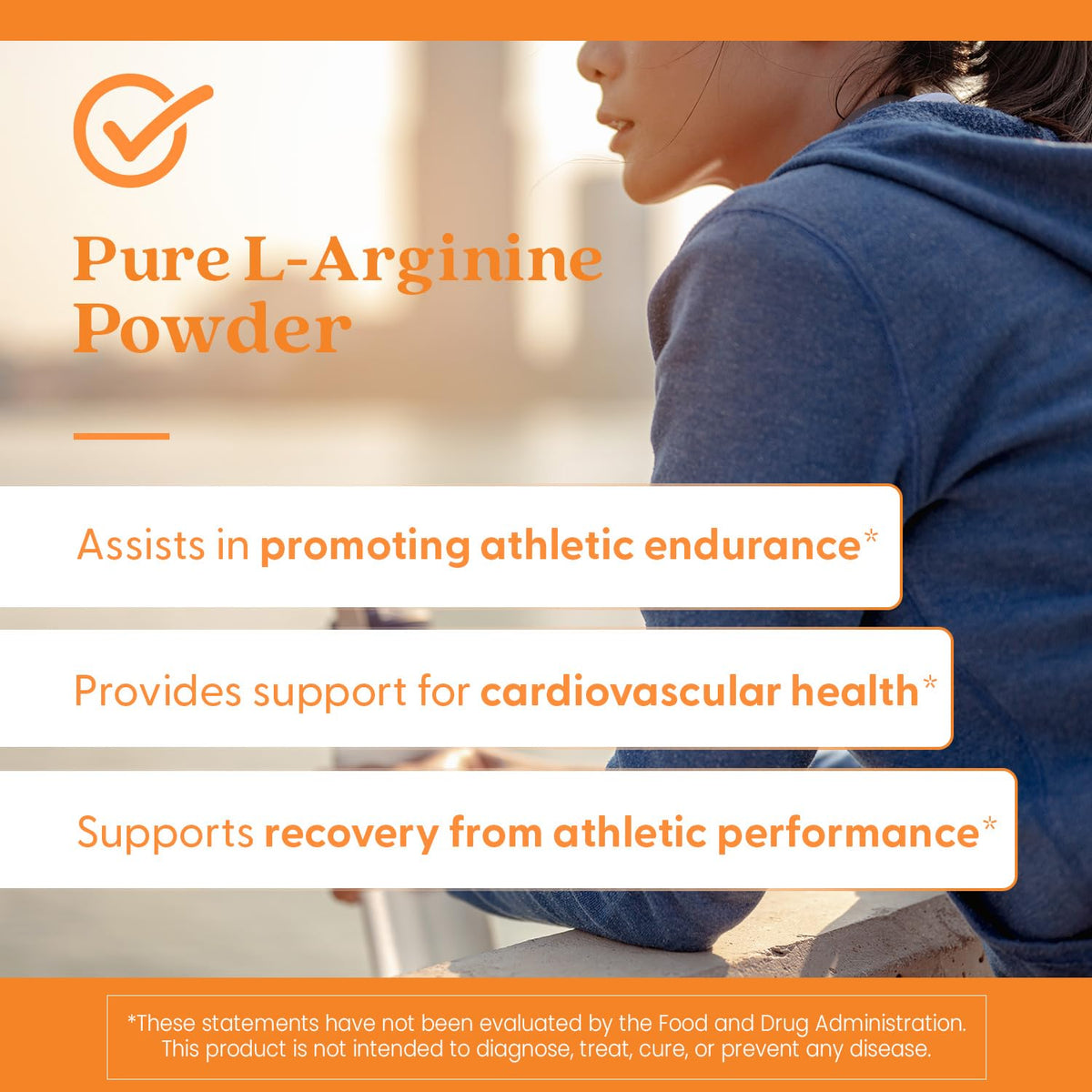 Emballage de la poudre pure L-Arginine Doctor's BEST