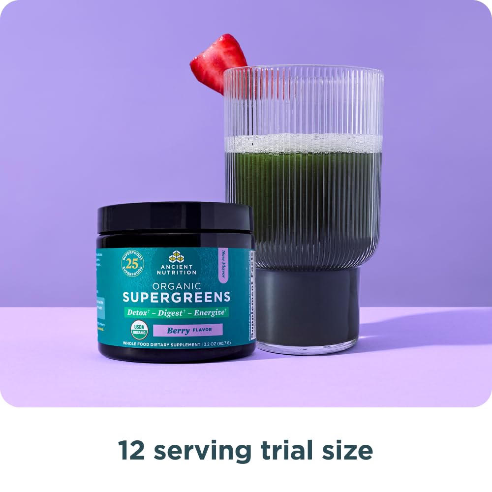 Emballage de la poudre Super Greens Bio Ancient Nutrition