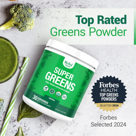Emballage de la poudre Super Greens de Nested Naturals