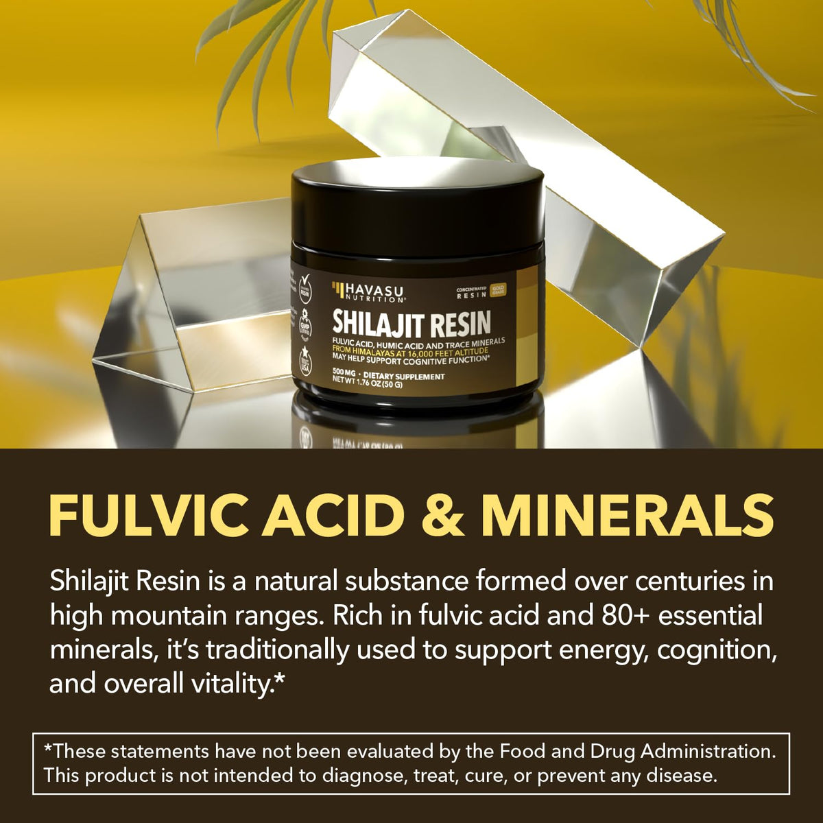 Emballage de la résine de Shilajit HAVASU NUTRITION