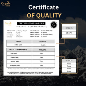 Emballage de la résine de Shilajit ORGANIC SPREE
