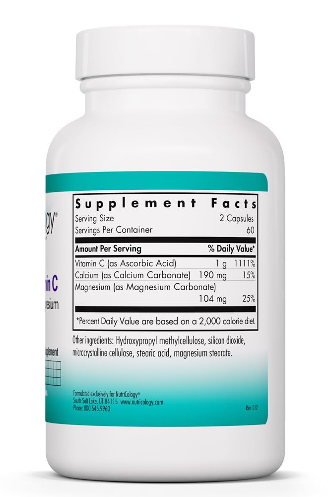 Emballage de la Vitamine C Tamponnée Allergy Research Group 1000 mg
