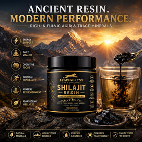 Emballage de Leaping Lynx Résine de Shilajit 1 000 mg