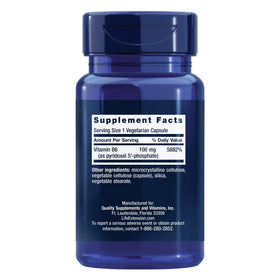 Emballage de Life Extension Pyridoxal 5'-Phosphate avec étiquette visible