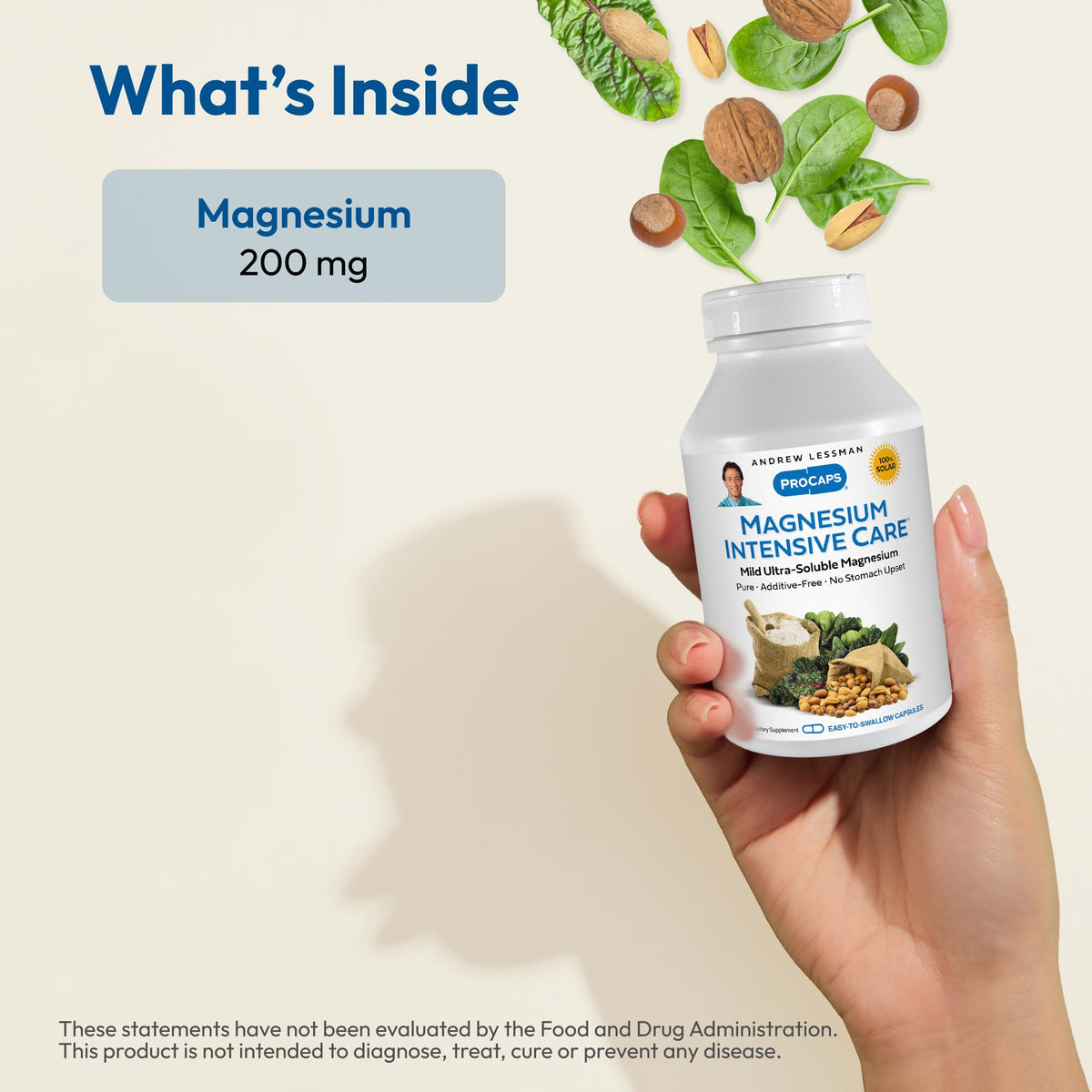 Emballage de Magnésium Intensive Care 200 mg 60 Capsules