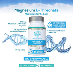 Emballage de Magnésium L-Thréonate 30 jours Swiss Bioenergetics