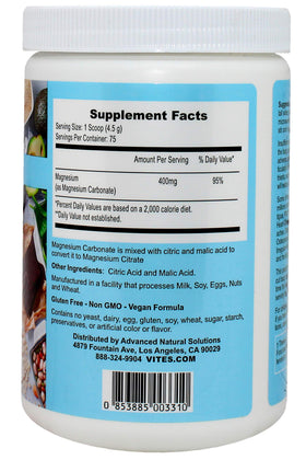 Emballage de Magnésium Suprême Peter's Choice 400 mg
