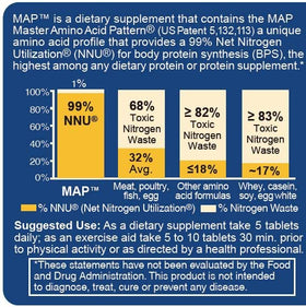 Emballage de MAP Master Amino Acid Pattern 141g