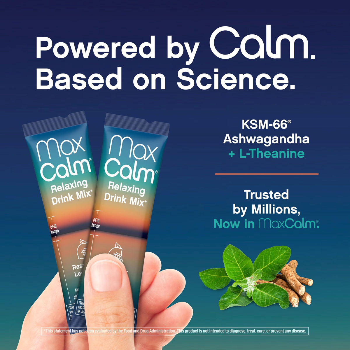 Emballage de Max Calm Mélange de Boisson
