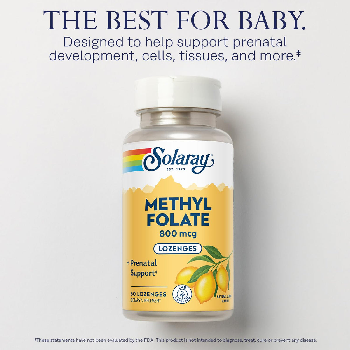 Emballage de Methyl Folate SOLARAY 60 comprimés