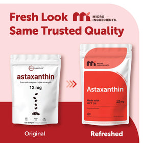 Emballage de Micro Ingredients Astaxanthin 12mg gélules