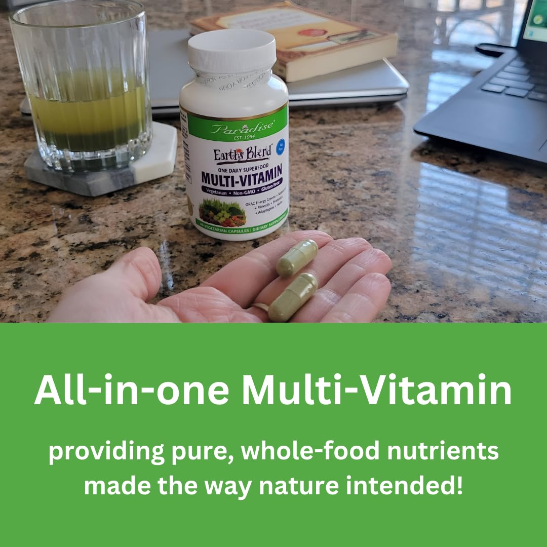 Emballage de multivitamine Paradise Herbs sur une table