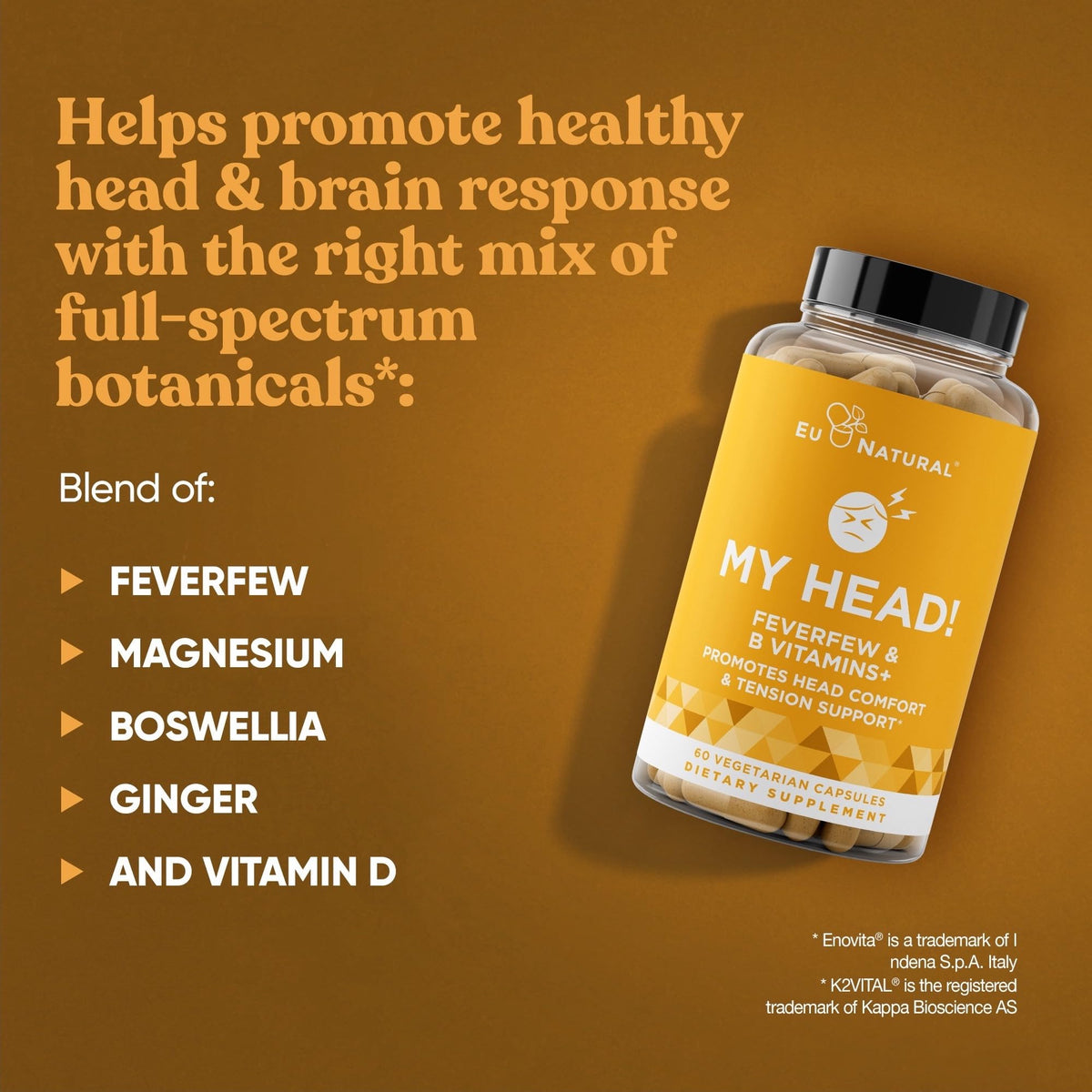 Emballage de MY HEAD! d'Eu Natural 60 Capsules