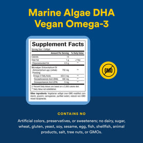 Emballage de Natural Factors Huile d'Algues Marines 750 mg