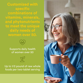 Emballage de Natural Factors Multivitamine Femme 50+ 60 comprimés