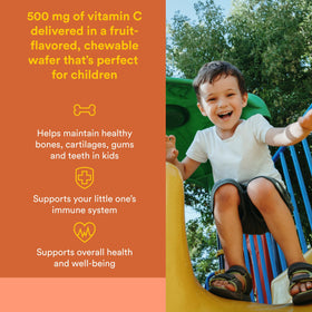 Emballage de Natural Factors Vitamine C 500 mg 180 comprimés à mâcher