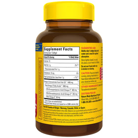 Emballage de Nature Made Omega-3 avec informations nutritionnelles