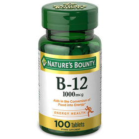 Emballage de Nature's Bounty Vitamine B12 1000mcg