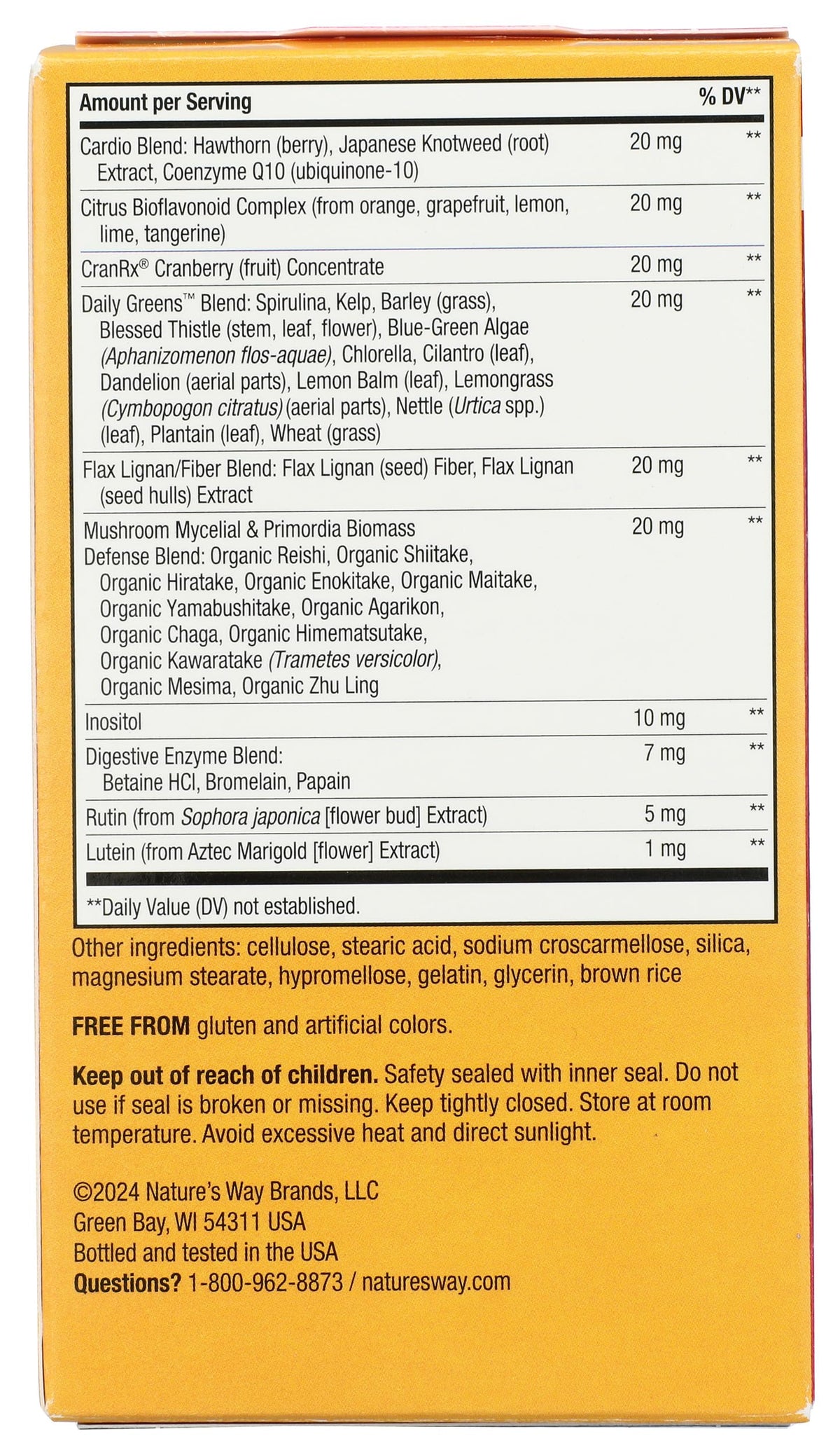 Emballage de Nature's Way Multivitamine Alive 50 Plus