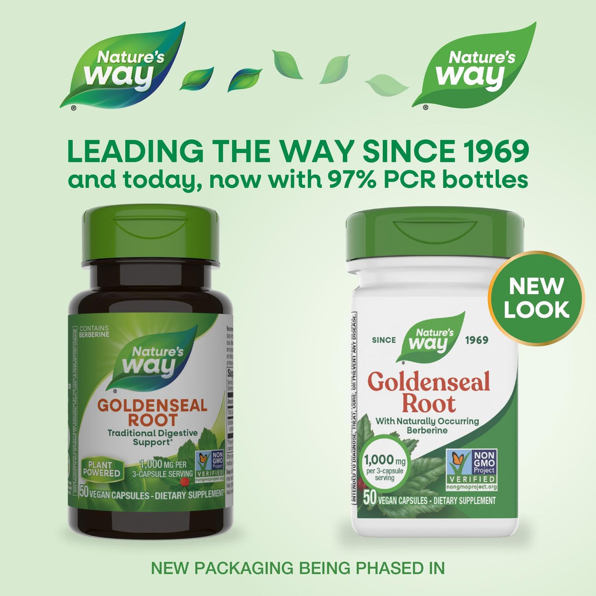 Emballage de Nature's Way Racine de Goldenseal 50 Capsules