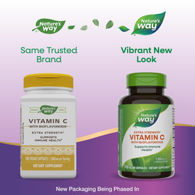 Emballage de Nature's Way Vitamine C Extra Forte 1000 mg Bioflavonoïdes