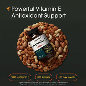 Emballage de NatureBell Vitamine E 1 000 UI gélules