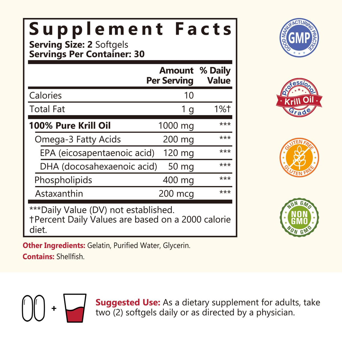 Emballage de NatureMyst Huile de Krill 1000mg