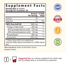 Emballage de NatureMyst Huile de Krill 1000mg