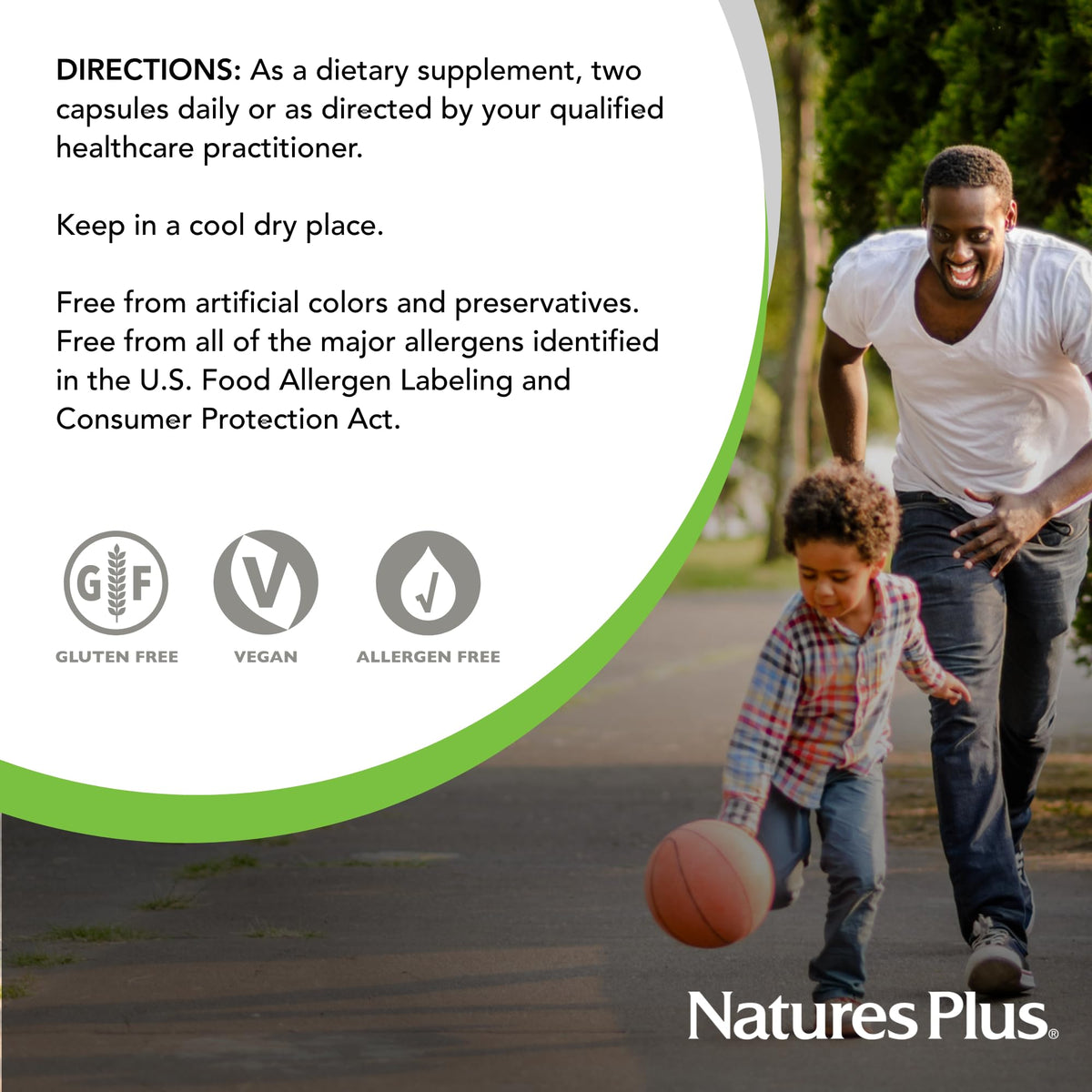Emballage de NaturesPlus Hema-Plex Fer 60 capsules