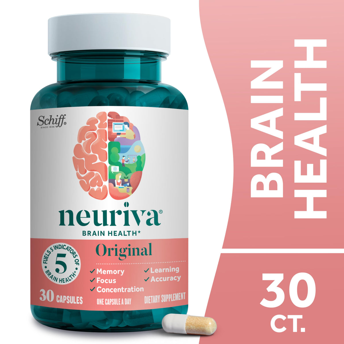 Emballage de Neuriva complément alimentaire 30 capsules
