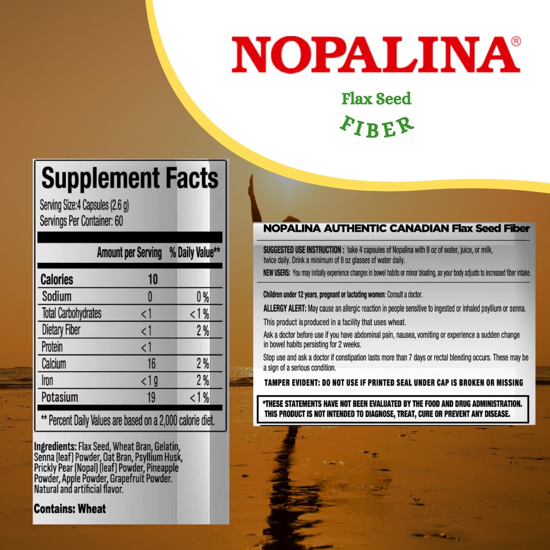 Emballage de Nopalina Complément Alimentaire Fibres