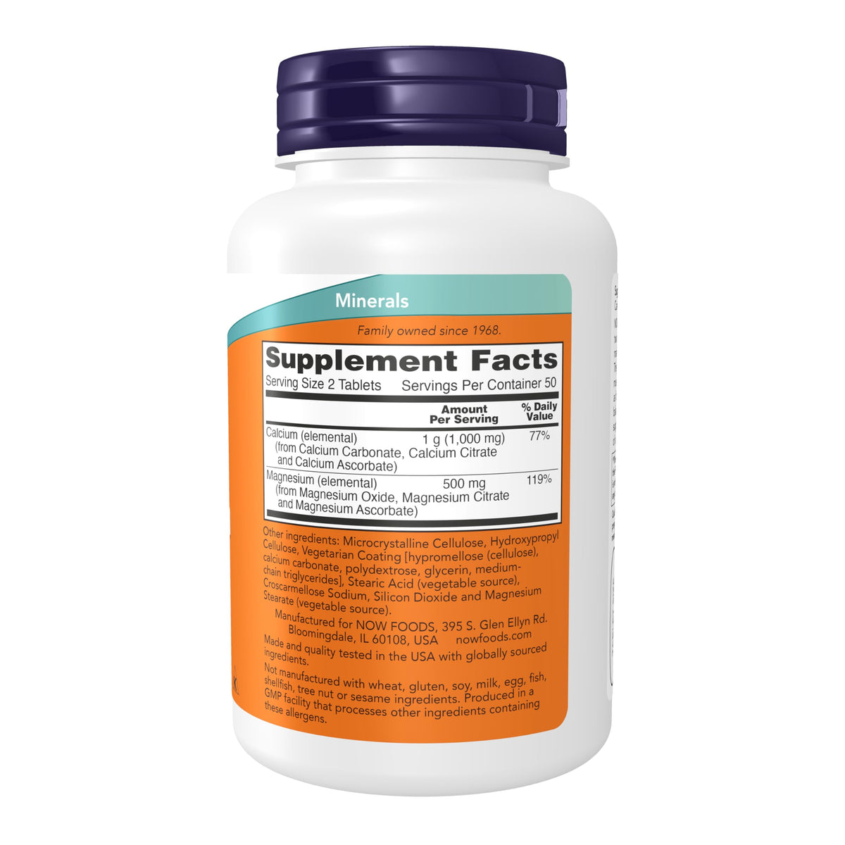 Emballage de NOW Foods Calcium & Magnésium 2:1